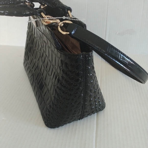 Kate Spade Ridgly Avenue Becky Ostrich Leather Black Bag - Picture 8 of 12